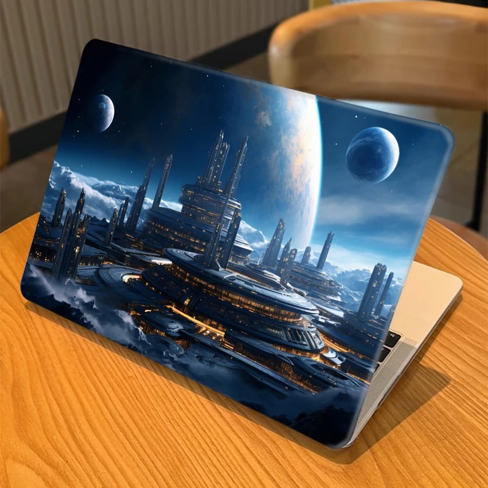 Protezione per laptop per MacBook Pro 14 M4 2024 modello A3401 14.2 M2 M3 Shell per MacBook Air 13 13.6 15 2025 Custodia con stampa base spaziale