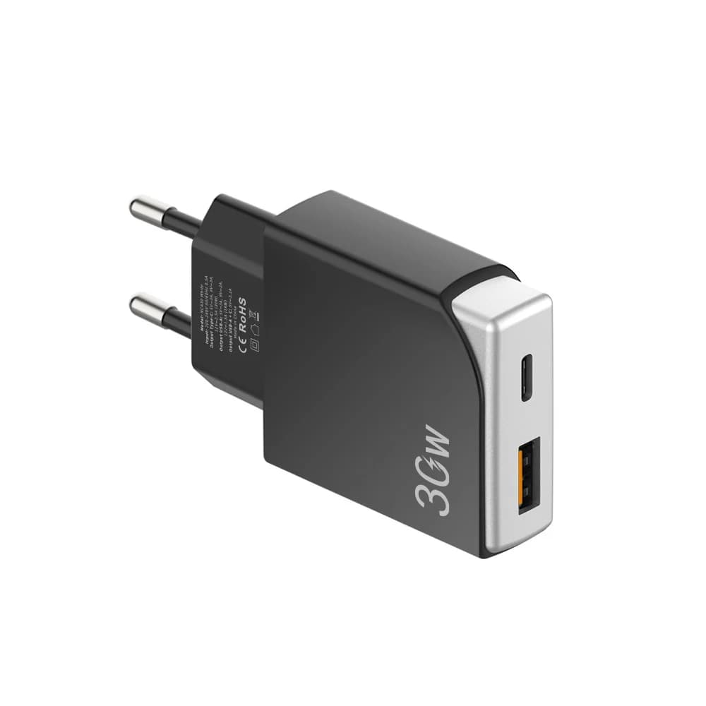 30W Ultra-Thin Gallium Nitride Fast Charger Compatible with Multiple Protocols for Quick Charging of Apple Xiaomi Huawei Tablets