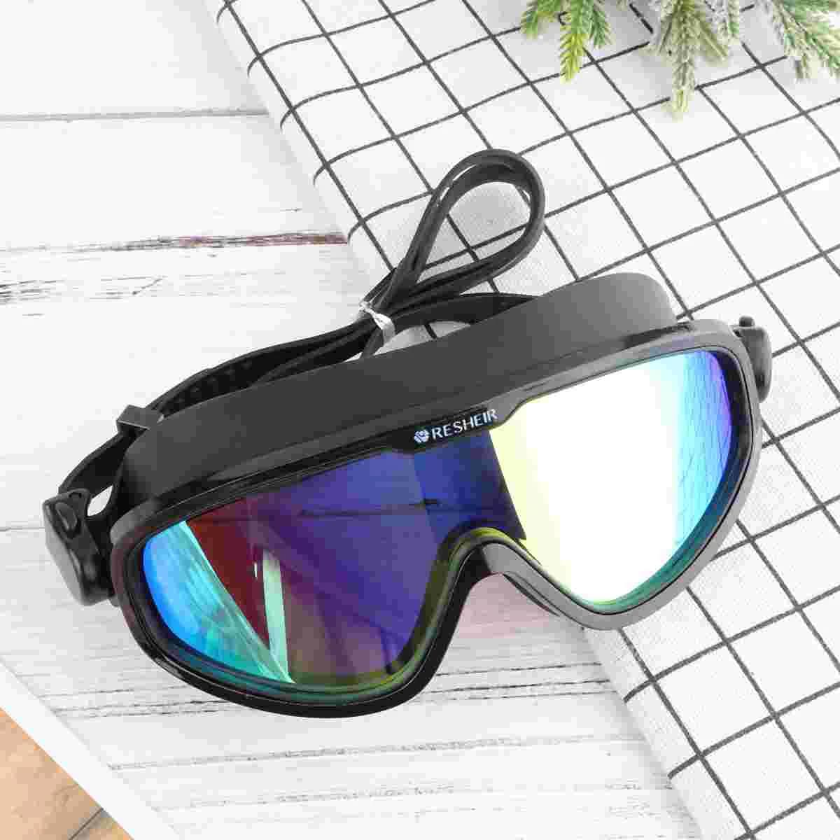 Waterproof and anti-fog swimwear Anti-lost mask Transparent glasses for men dipping adult pool
