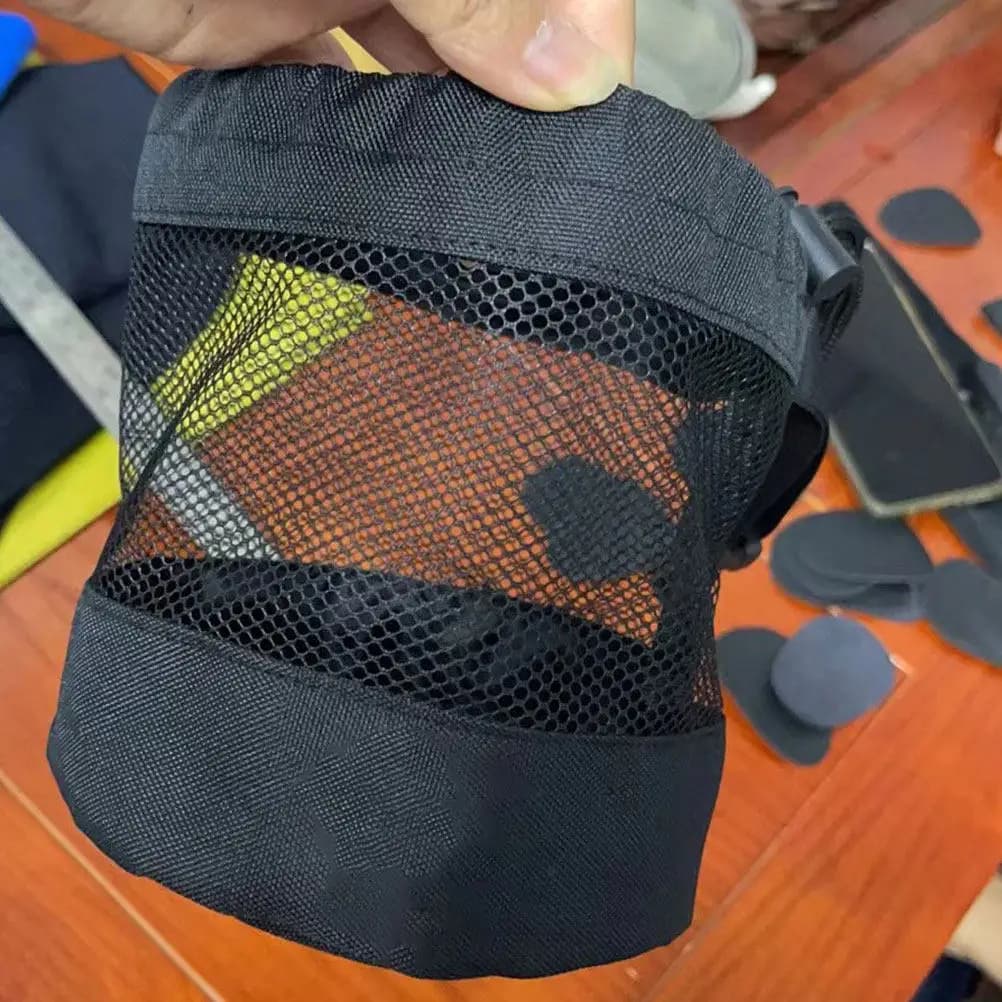 Borsa Porta Palline da Golf in Rete Traspirante, Marsupio da Tennis con Fibbia e Coulisse, Portaoggetti Portatile per Tennis