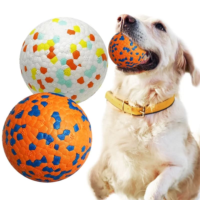 Giocattolo da masticare per cani Palla da scoppio Resistente ai morsi Dentizione Alta elasticità Alta qualità Molare Addestramento interattivo Strappo Palline giocattolo per cani da compagnia