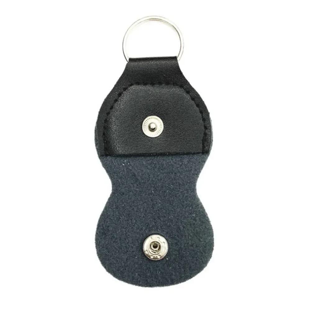 3 Plettri per Chitarra + Porta Plettri per Chitarra, Ukulele, Basso, Custodia in Pelle PU con Portachiavi e 3 Plettri