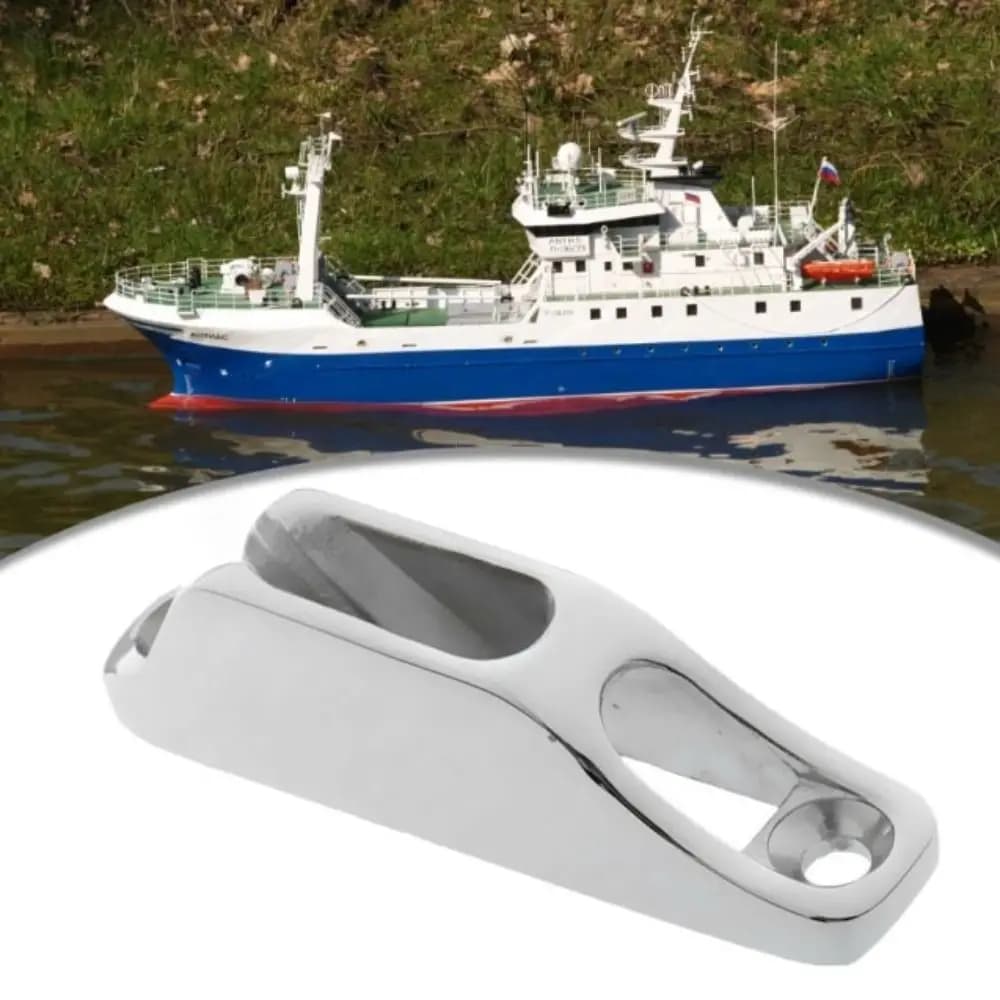 Parte della barca Corda in acciaio inossidabile 316 Bitta per camma Lucidatura a specchio Bitta per vongole resistente Bitta per ormeggio per barche durevole Marine