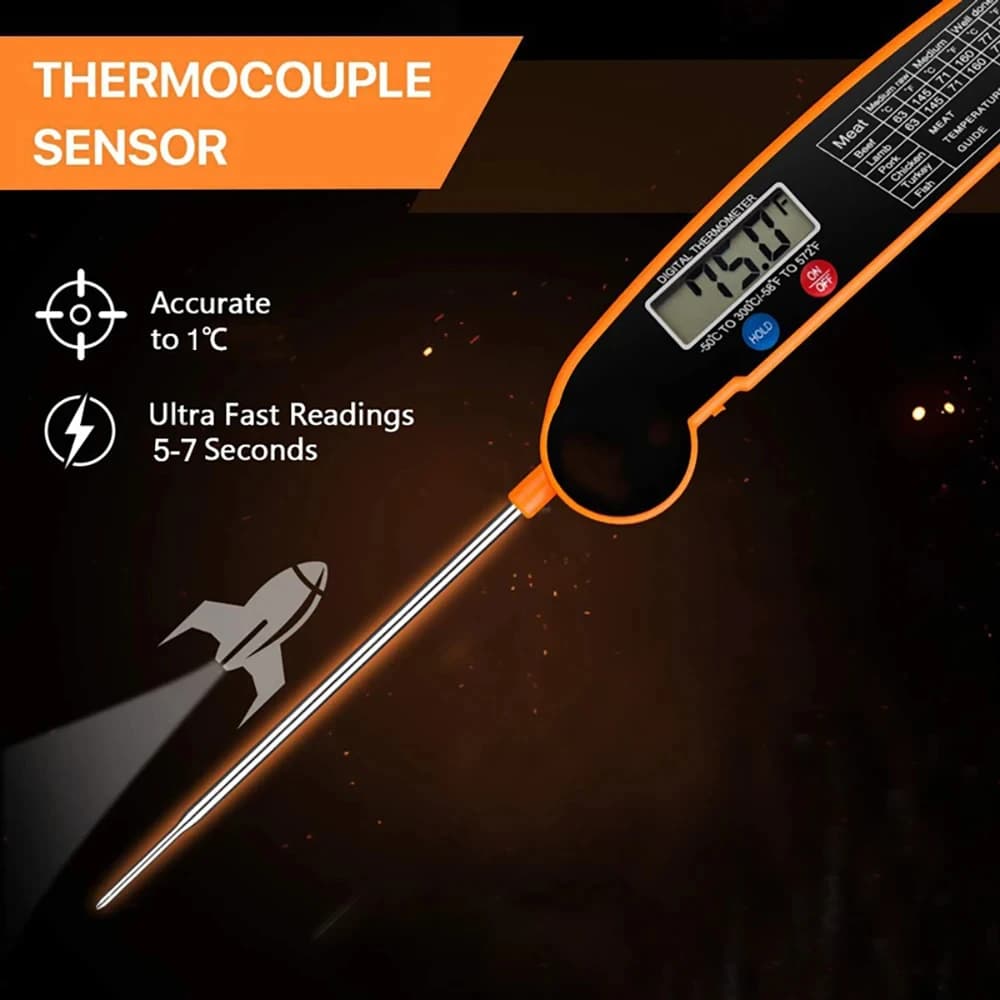 Digital thermometer for food for meat, water, milk, cooking, food probe, barbecue, electronic oven, thermometer, kitchen utensils