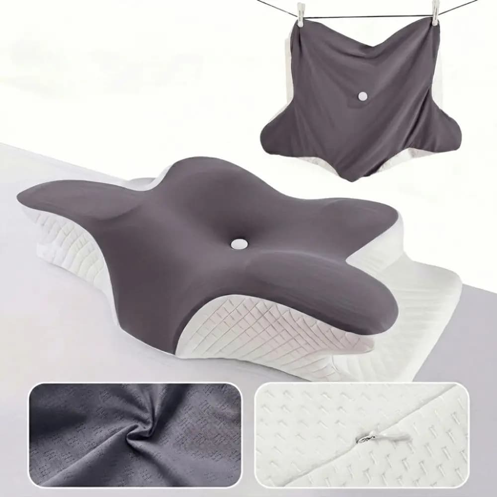 Cooling Fabric Cervical Pillowcase Breathable Moisture Wicking Pillow Cover Soft Touch Pillow Protector Travel Rest