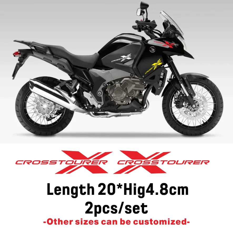 2 X new bike bicycle sticker fuel tank sticker body helmet LOGO applique for Honda crosstourer x 1200 HONDA CROSSTOURER