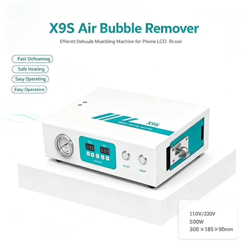 LYBGA UYUE X9S Mini Air Bubble Remover High Pressure LCD Screen Repair Tool for iPhone Samsung Mobiles Edge 220V 110V