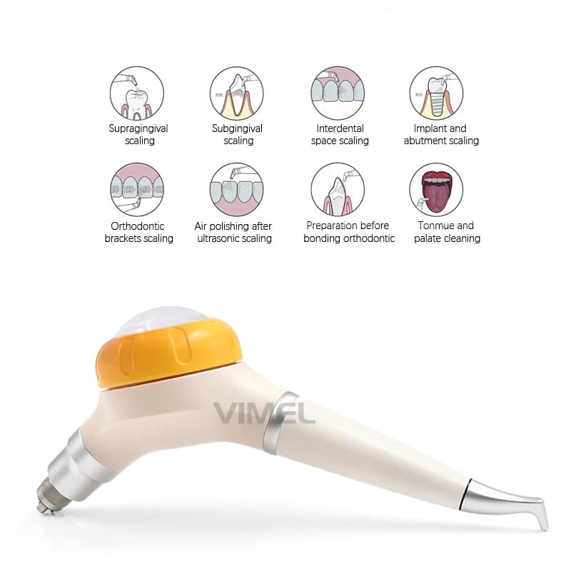 2/4-hole portable handle Air Prophy system sanding teeth cleaning dental tool whitening with 360° rotation nozzle
