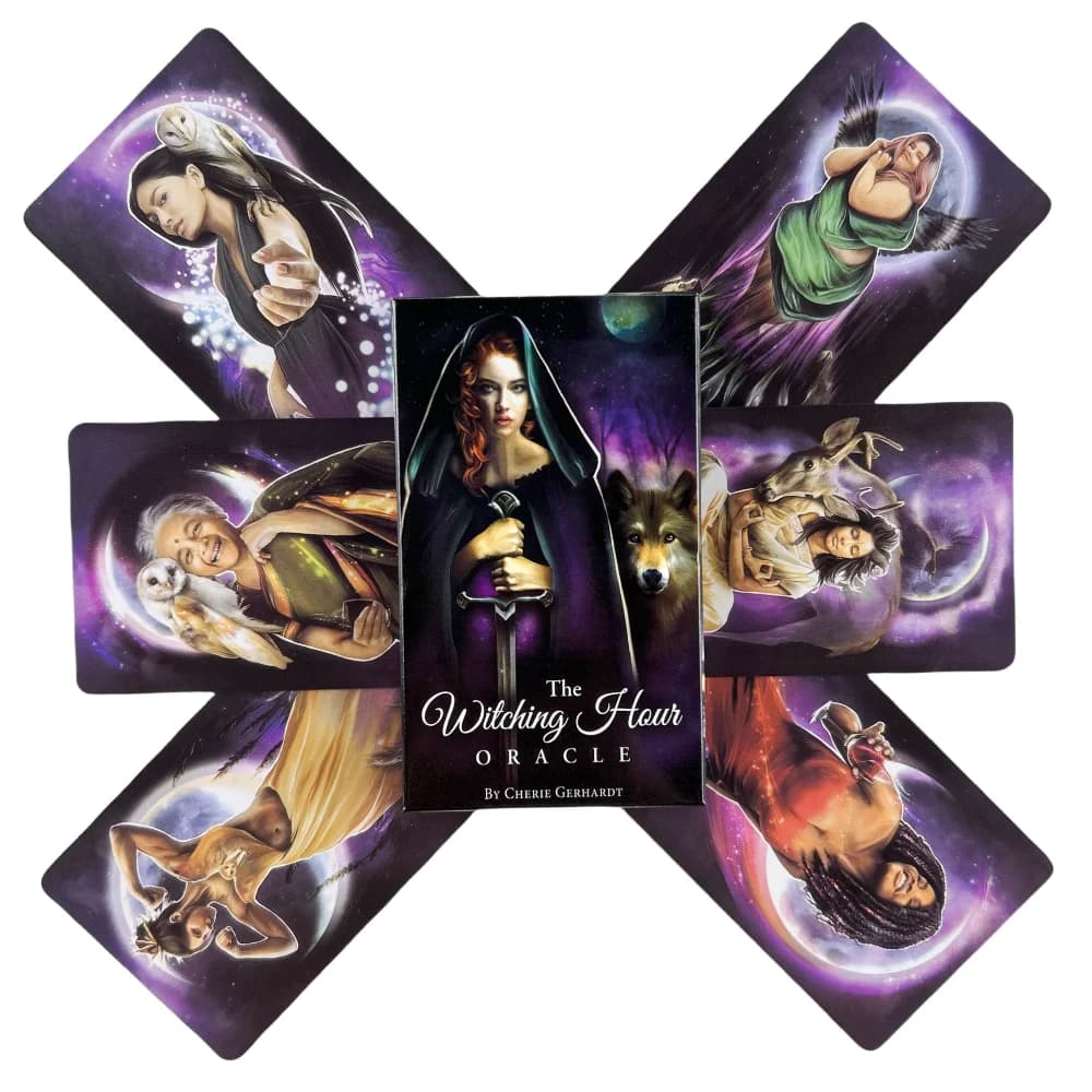 1 mazzo di tarocchi The Witching Hour Oracle Cards, un set di 39 carte da gioco