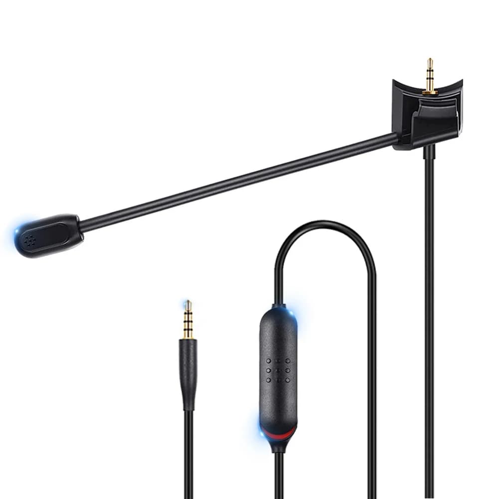 Gaming Headphone Microphone with 3.5mm Connector, Replacement Microphone for Rumor Erasing Games for Bose QuietComfort 35/45