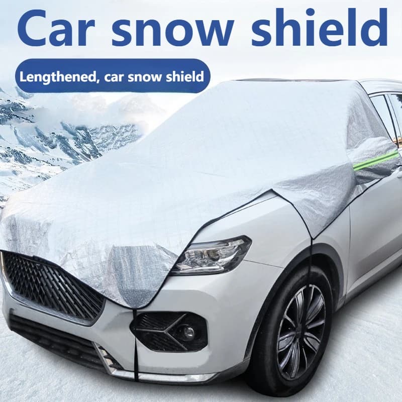 Scudo da neve per auto, copertura parasole, protezione per parabrezza anteriore: design ispessito e esteso per l'esposizione invernale e solare
