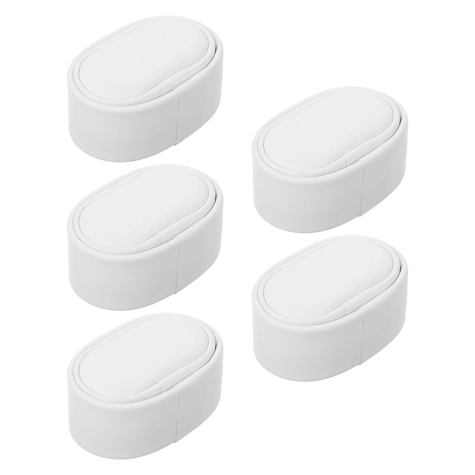 Set di 5 Mini Cuscini per Orologi in PU, Inserti per Scatole di Orologi, Cuscinetti Sostitutivi per Esposizione, Supporto per Viaggi, Ufficio, Casa, Gioielli