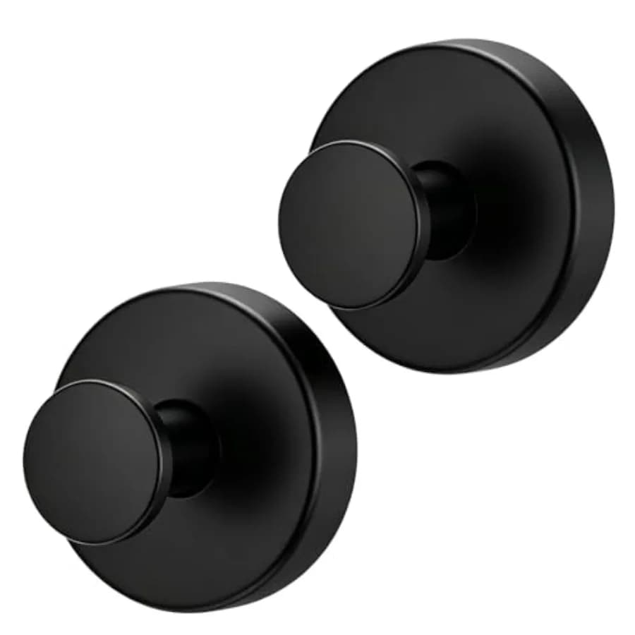 2026 Upgraded Drill-Free Suction Cup Hooks, Stainless Steel Shower Hooks for Bathroom, Glass, Mirror and Wall, Heavy Duty Towel