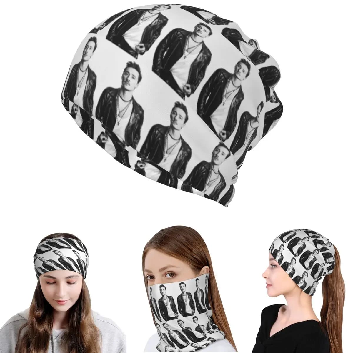 Hearmny Dima Bilan Bandana Copricollo Maschera Sciarpa Multiuso Sciarpa da ciclismo Berretto Cappello Unisex Adulto Lavabile