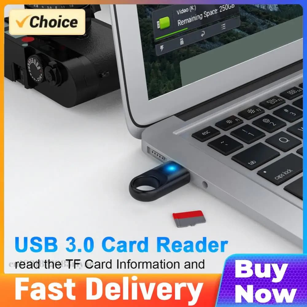 USB 3.0 Memory Card Reader High Speed Memory Card Reader Adapter USB 3.0 for TF SD PC Computer Laptop
