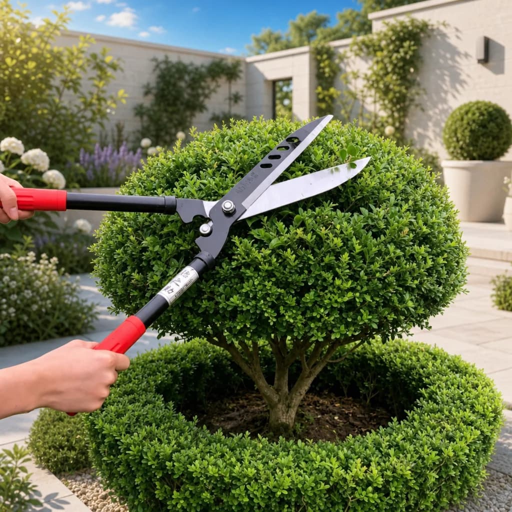 Forbici Professionali per Siepi e Giardino, Cesoie da Potatura Resistenti, Attrezzo per Taglio Erba e Piante da Giardino e Paesaggistica