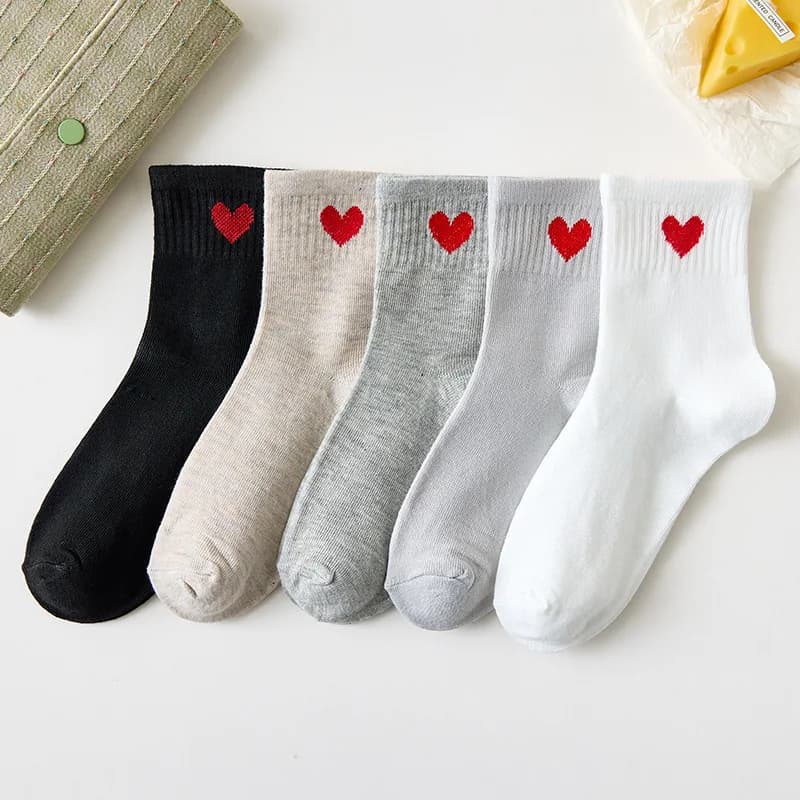 5 Pairs Vibrant Smiling Print Ankle Women Socks-Ultra Soft designer socks Lightweight,Breathable,Stylish Short Women's Stocks