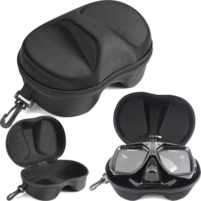 Custodia per maschera da snorkeling con cerniera - Custodia impermeabile per occhiali da sub Custodia per accessori da viaggio per attrezzatura subacquea portatile