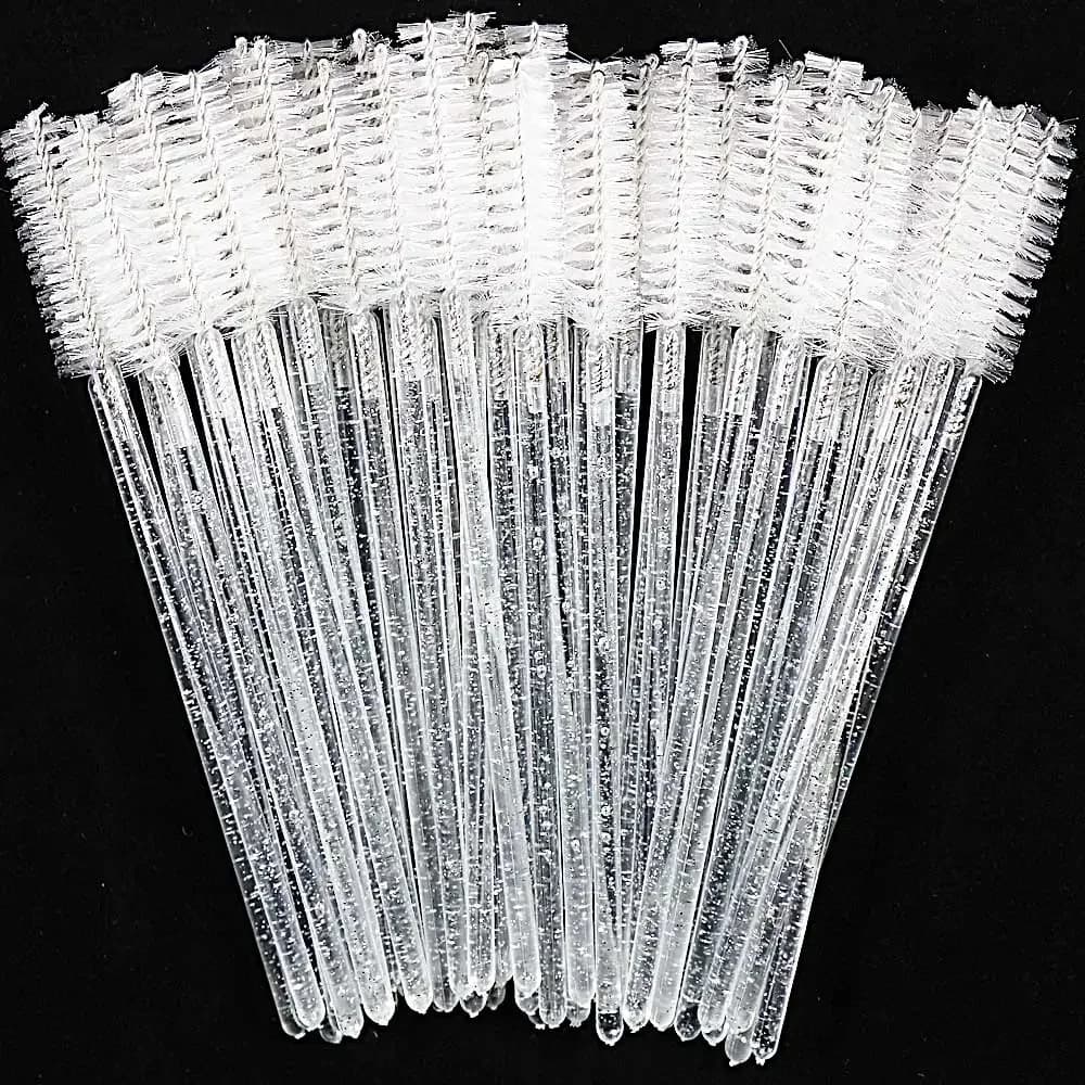 Disposable Crystal Eyelash Brush Comb 10Pcs Eyelash Extension Mascara Stick Makeup Professional Makeup Beauty Tools