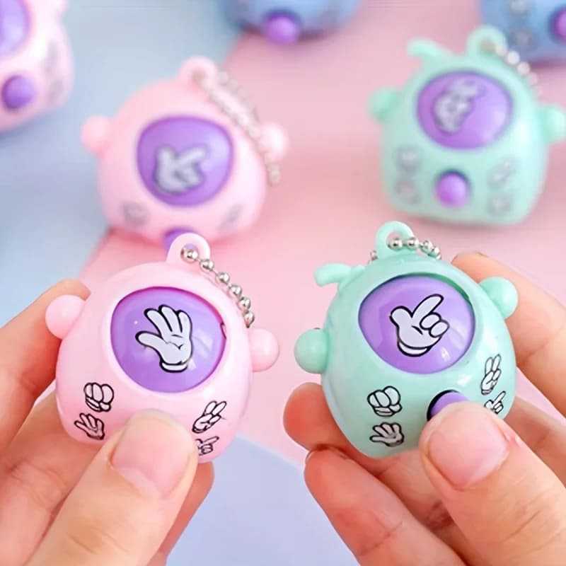 Mini portachiavi con forbici in carta rocciosa, giocattoli pendenti per bambini, bomboniere per feste di compleanno, regali per matrimoni, baby shower