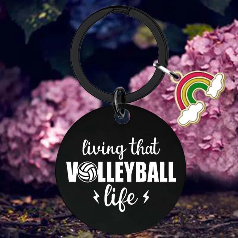 Volleyball Gift Keychain Gift Keychain for volleyball players for women and girls Sports Gifts for Volleyball Team