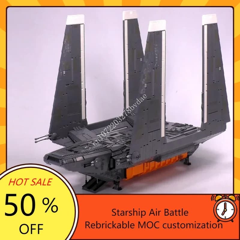 Zeta-Class Cargo Shuttle Spazio Guerra Militare MOC SpaceShip Starfighter Battaglia Di Natale Di Puzzle Di Compleanno FAI DA TE Assemblaggio Giocattolo Regalo