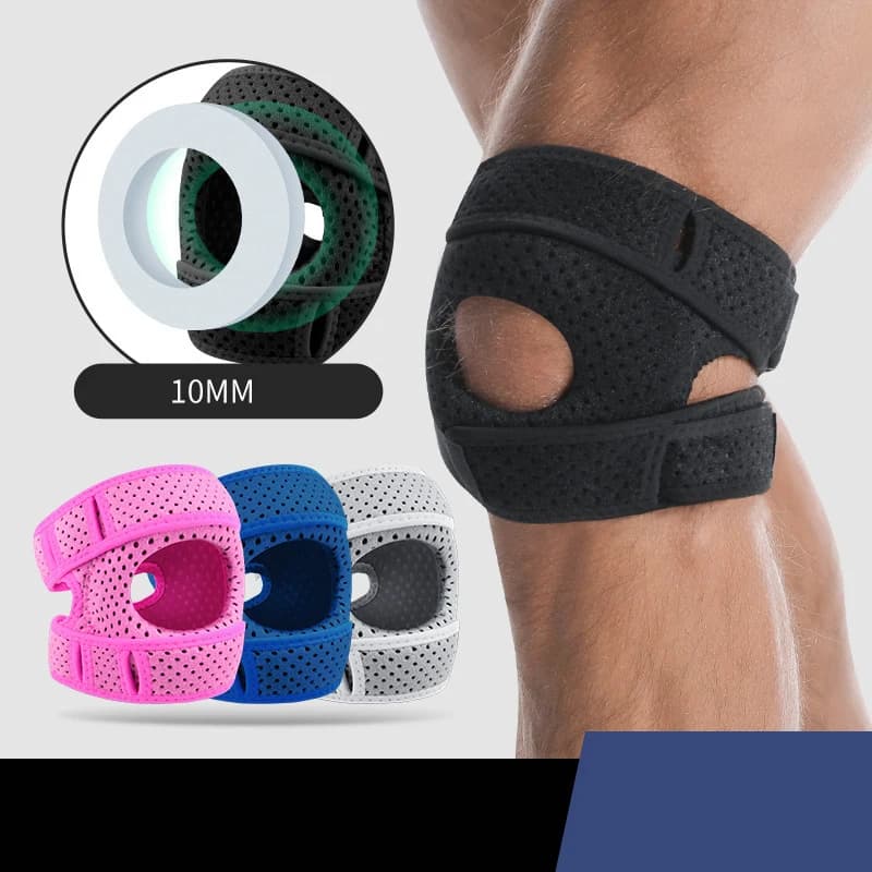 Sport Patella ginocchiera cinturino regolabile rotula tendine tutore stabilizzatore alleviare il dolore ginocchiere aperte supporto 1 pezzo uomo