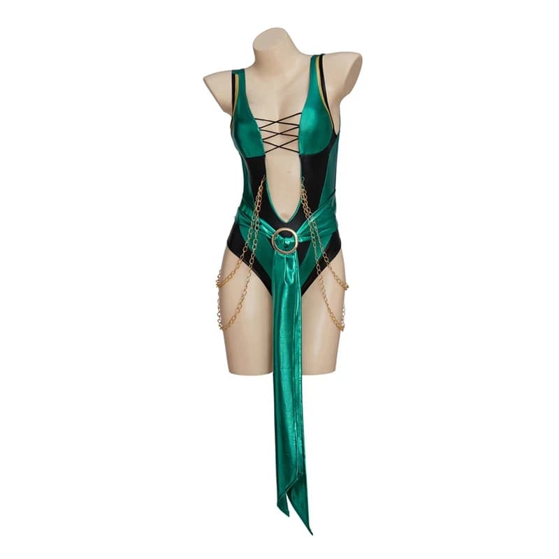 Costumi Cosplay Ninja di Mortal Kombat 3'x,4'f\6/Jade, Uniformi per Giochi di Ruolo, Abiti per Halloween e Carnevale