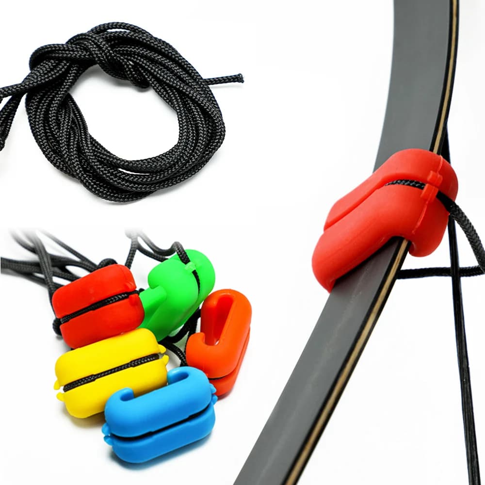 1 pz tiro con l'arco corda per arco strumento di installazione corda in gomma siliconica arco tiro accessori da caccia