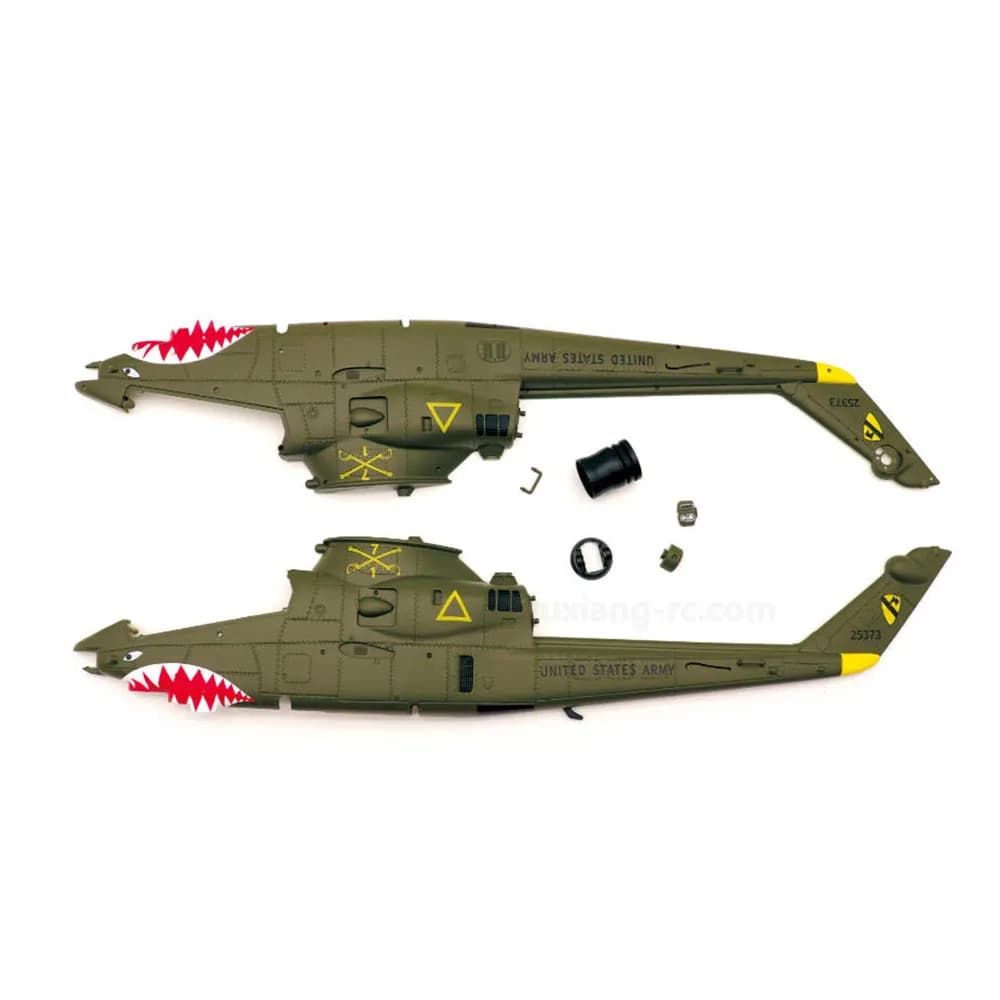 YUXIANG F112S AH-1 Cobra GPS Stabilized Heli: Tutti i ricambi, GPS, alloggiamento rotore, fusoliera, elica principale, motore, piastra principale, accessori