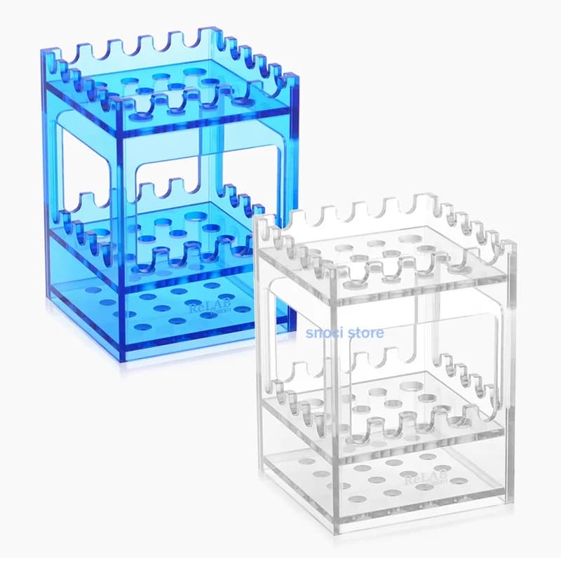 Laboratory pipette support, multifunction pipette support in plexiglass, thermometer rack dropper (pipets not included) 1 piece