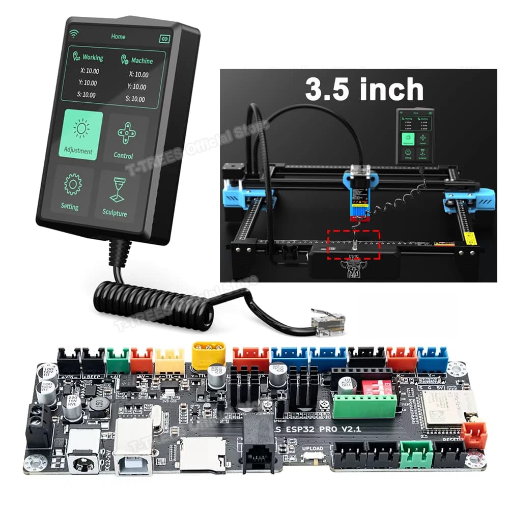 Controller 3.5 Inch Touch Screen Control Display MKS LS ESP32 PRO Motherboard for Laser Engraver Machine TTS-55/TTS-10/TTS-20Pro