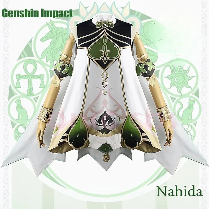 Genshin Impact Nahida Cosplay Costume Adult Carnival Uniform Anime Halloween Costumes Women Game Lesser Lord Kusanali