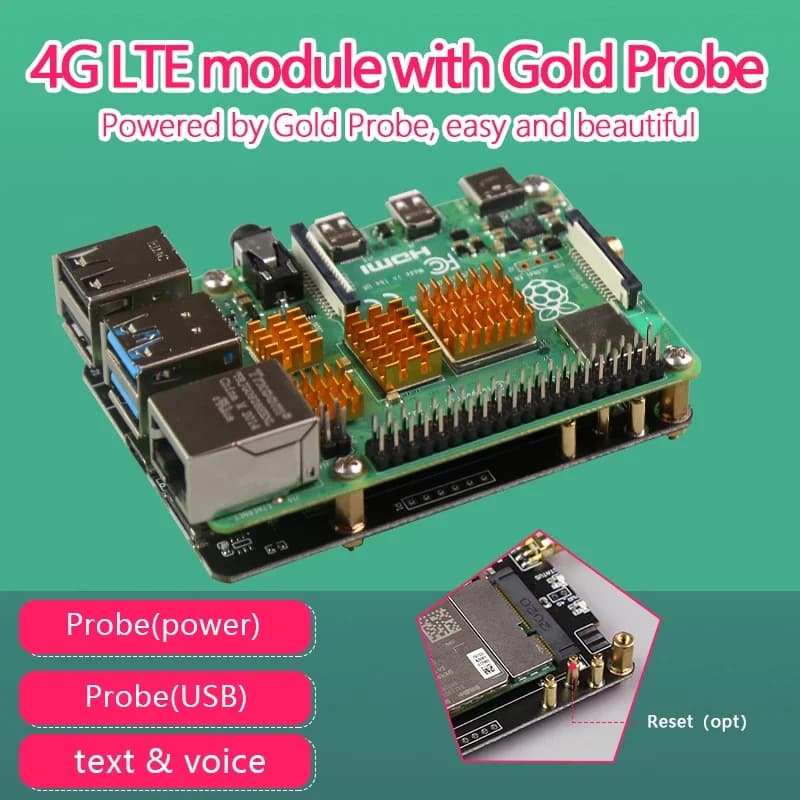 Modulo 4G LTE con USB e sonda di alimentazione, cavo gratuito, HUAWEI ME909-821AP V2 Quectel EG25 MQTT Frp openwrt Raspberry Pi 4B SSH