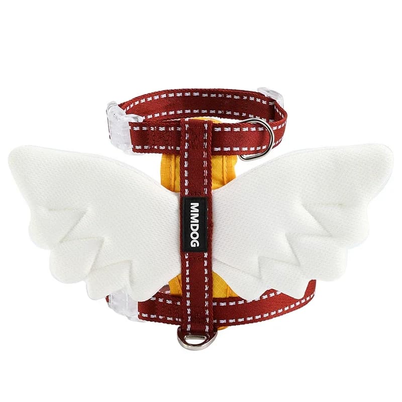 Comfort Angel Wings Pet Harness Leash Escape Proof Summer Dog Walking Strap