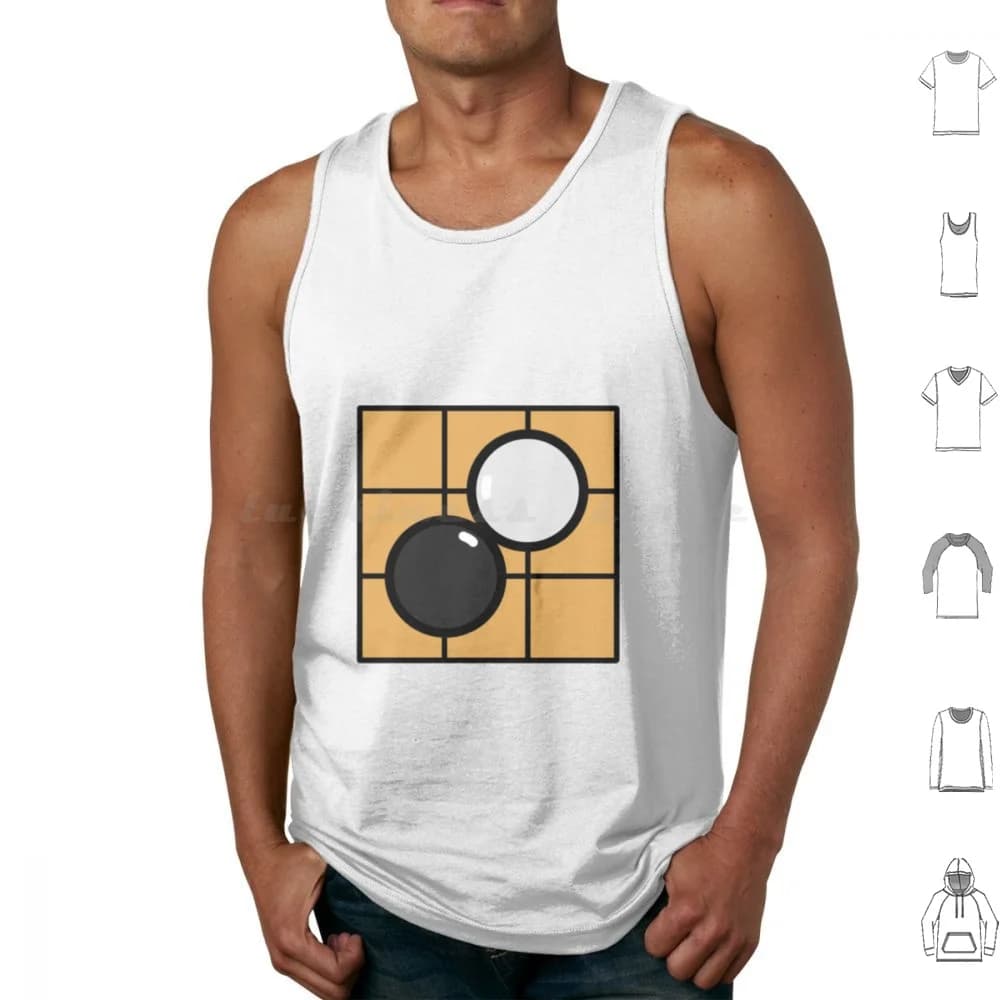 Go Gioco da tavolo Baduk Canotte Canotte Senza maniche Carino Popolare Alla moda Go Go Gioco Go Gioco da tavolo Baduk Baduk Gioco da tavolo Go Games Go