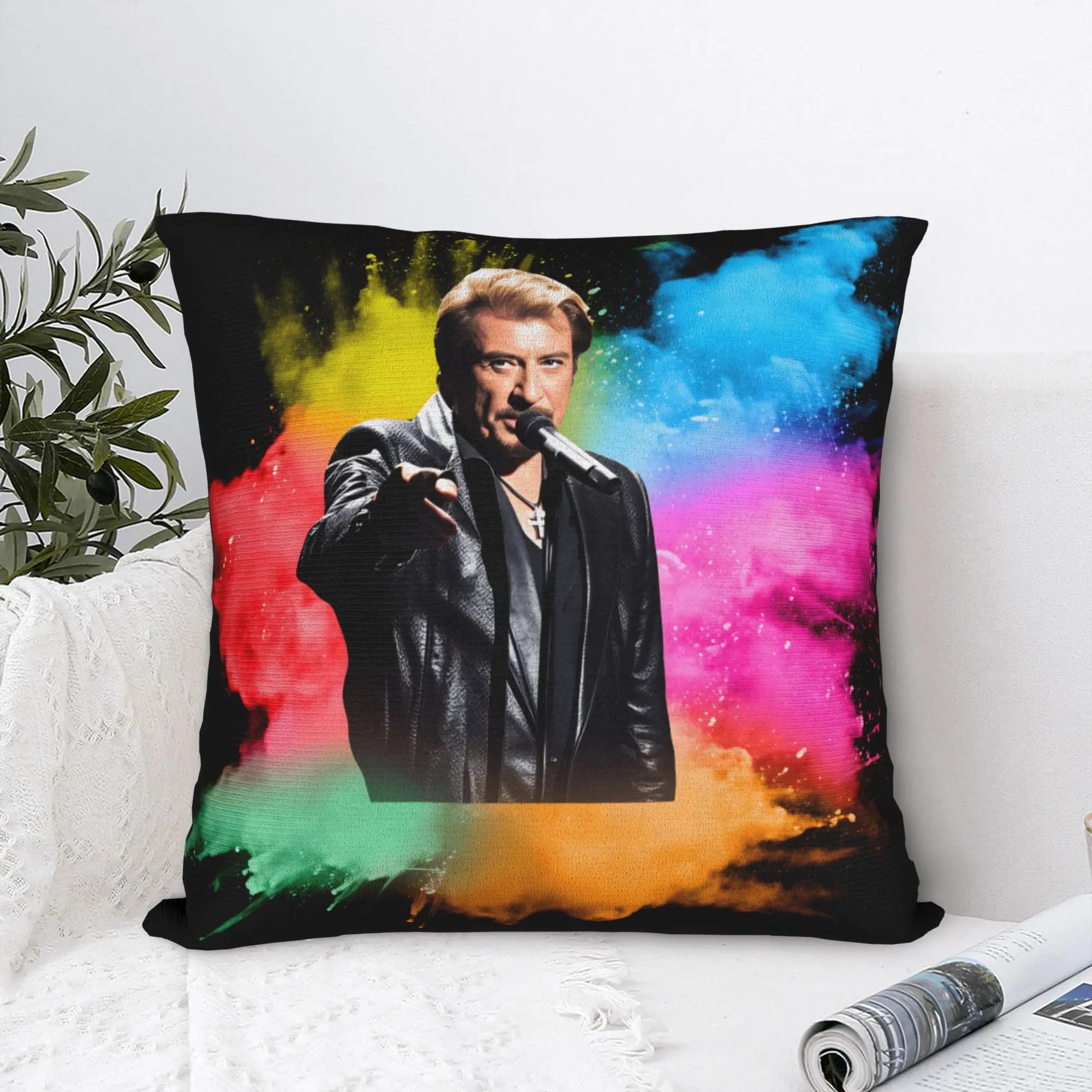 Federe J-Johnny H-Hallyday, federa per cuscino Kawaii per soggiorno, letto, sedia, design moderno
