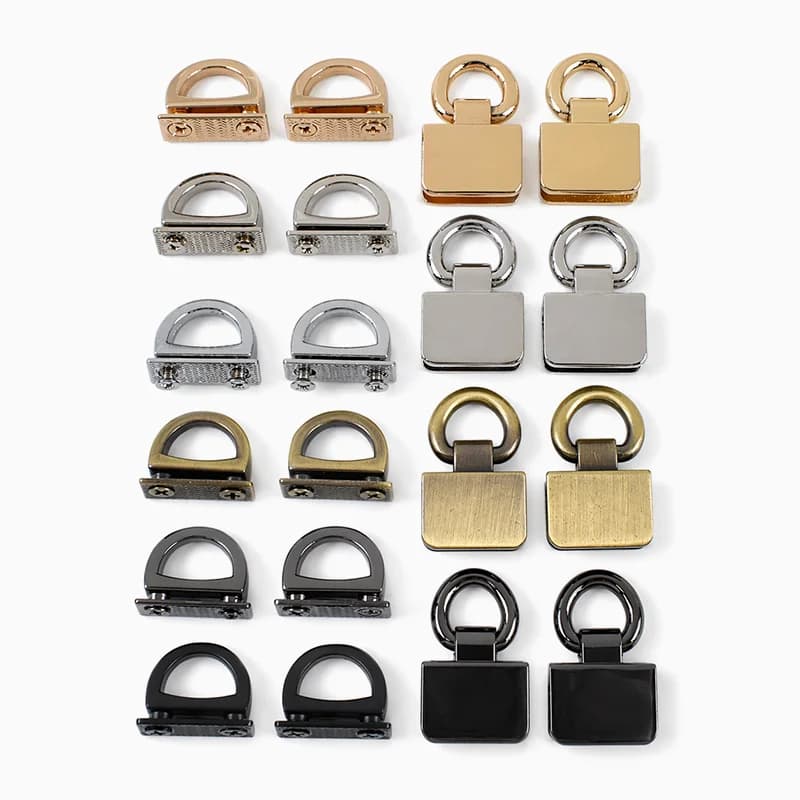5/10/20 Pezzi Anelli a O in Metallo con Chiusura a Vite 10/14mm Moschettone Laterale per Borsa Gancio Anello Appendiborsa Accessori Fibbia per Collare Cane