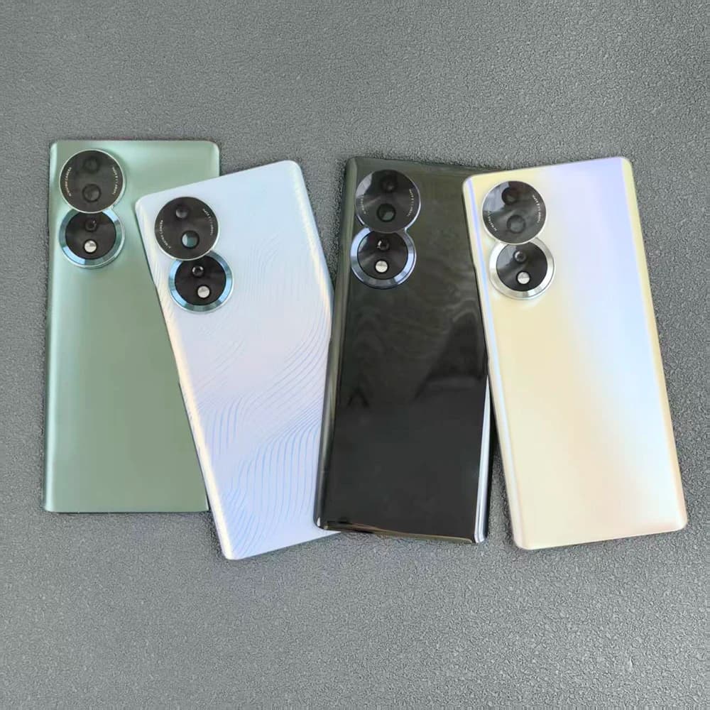 For Honor 80 5G ANN‑AN00 Back Glass Battery Cover Rear Housing Door Replacement Repair Parts With Camera Lens +Adhesive Sticker