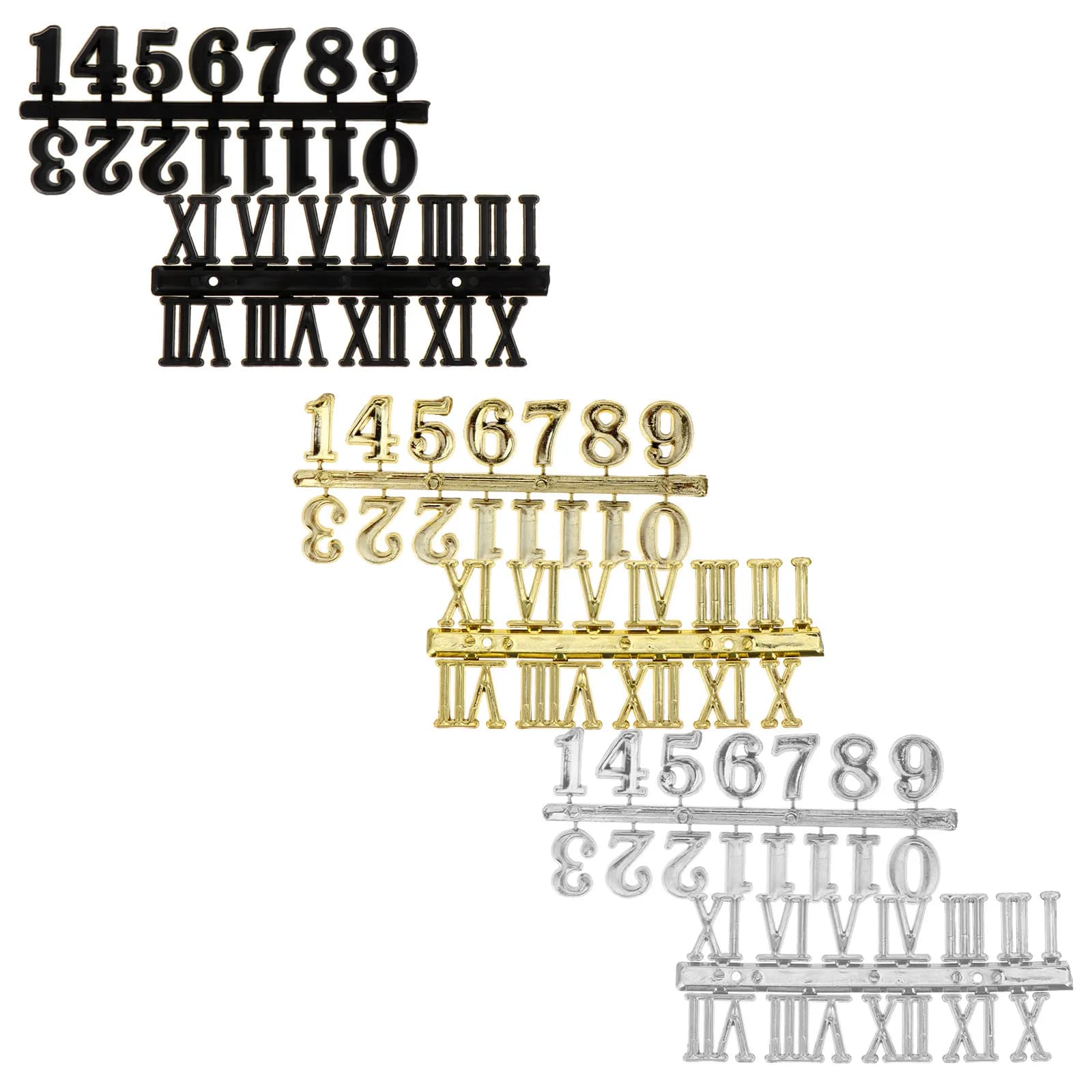 6 Pezzi Numeri di Ricambio per Orologi, Accessori per Riparazione con Numeri Romani per Orologi da Parete