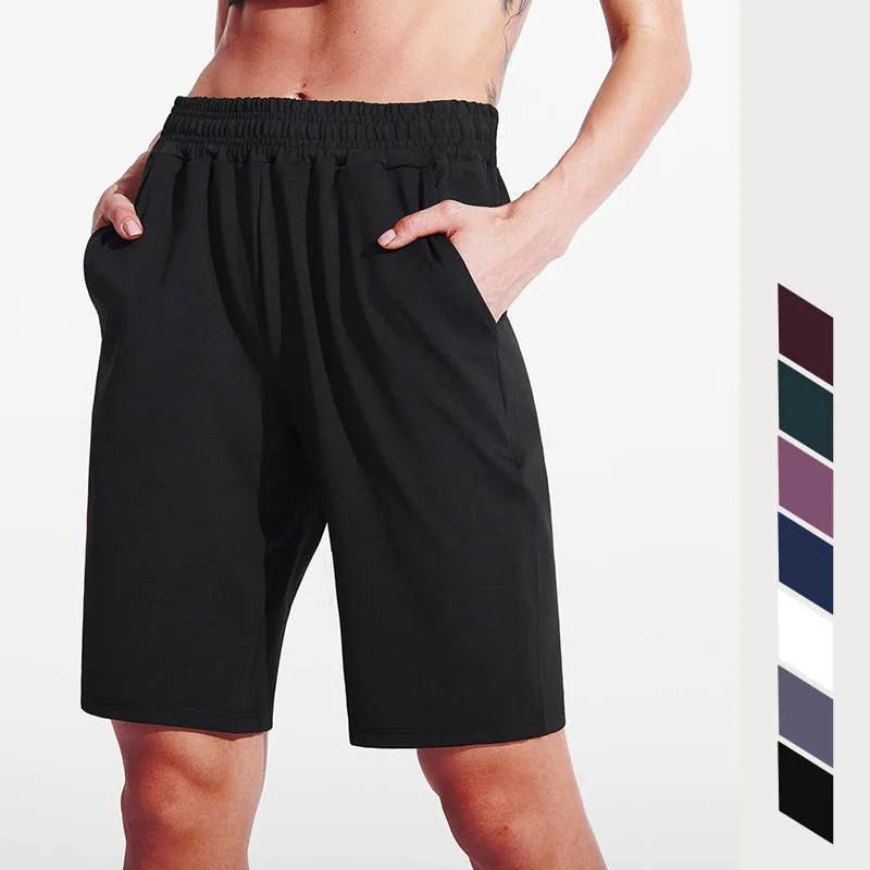 Pantaloncini da allenamento per esercizi di yoga fitness da palestra per donna per pantaloni da allenamento escursionismo da spiaggia corsa femminile ciclismo a vita alta F9054