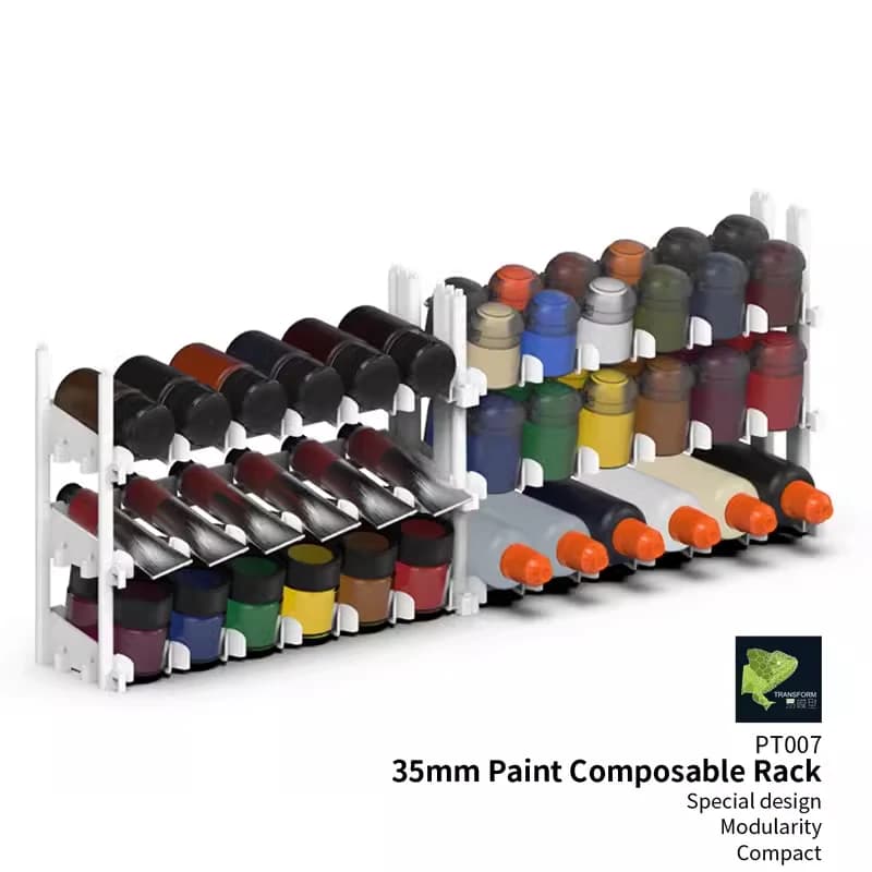 PT007 Craft vernice acrilica componibile Rack Holder Storage Organizer Stand scatola da cucito custodia per bottiglia di vernice da 35mm Tamiya Mr Hobby