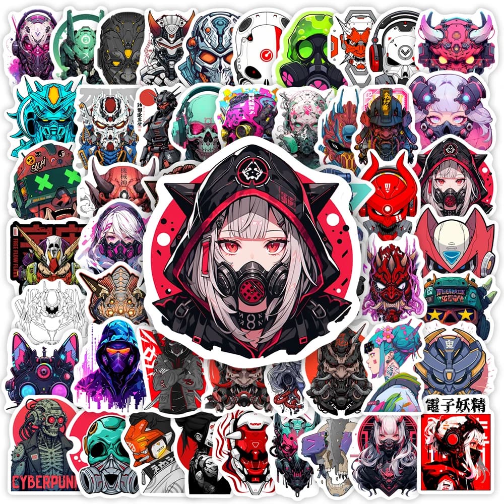 Cyberpunk Avatar Stickers Cool Art Tattoo DIY Toys Gift Decorative Scrapbook Junk Journals Laptop Luggage Bottles Waterproof