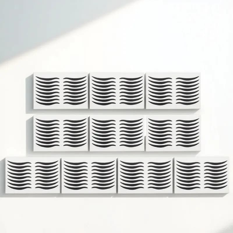 80 Paia di Adesivi Neri per Eyeliner, Adesivi Temporanei per Ombretto, Accessori in Plastica per Trucco Occhi per Feste e Spettacoli