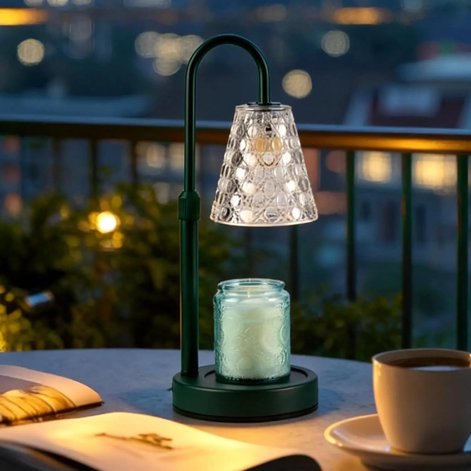 Green Dimmable Staircase Lamp with Timer, Safe Gift for Home Furniture for Women and Home Inauguration
