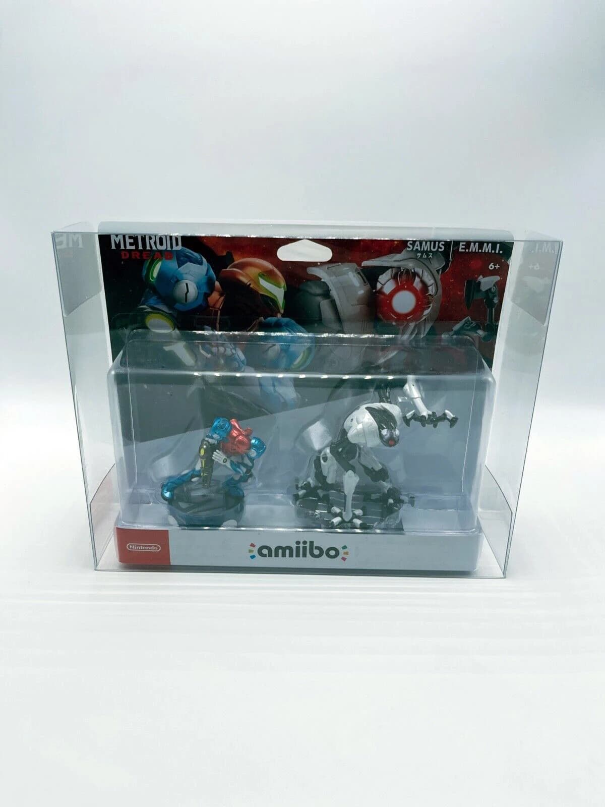 1 scatola di protezione per Nintendo Switch Metroid Dread doppio Amiibo protettore chiaro espositore raccogli scatola