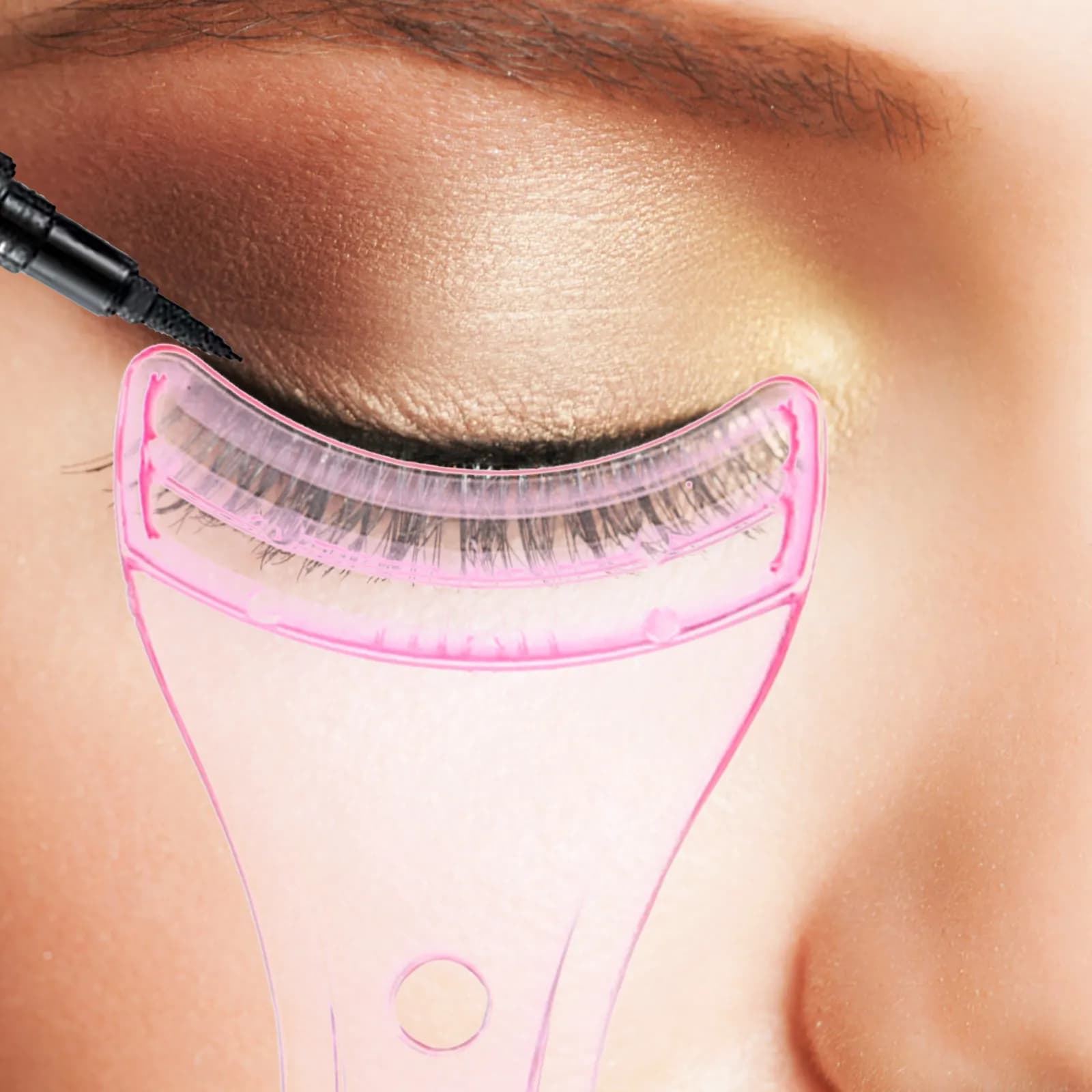 Plastic Device for Eyeliner Decoration, Eyeliner Card and Eyebrow Pet Tool, Reusable Shield for Mascara