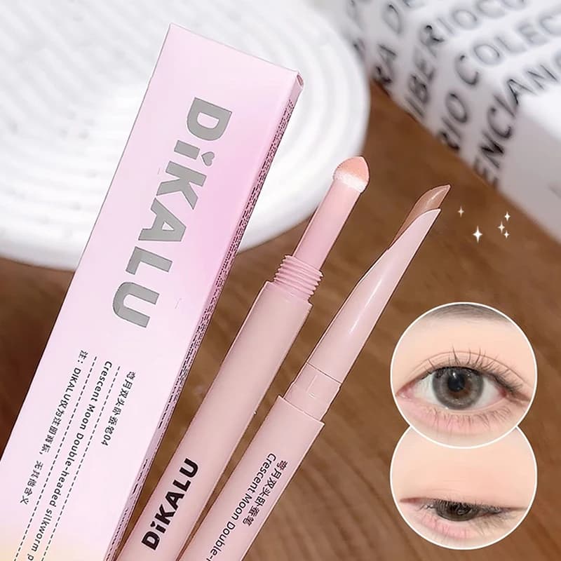 Matita Eyes 2-in-1 Anti-Sbavature Pink with Umbrella and Illuminant Lying Silkworms Effect, Lighting Stick Aegyo Sal, Korean Cosmetics