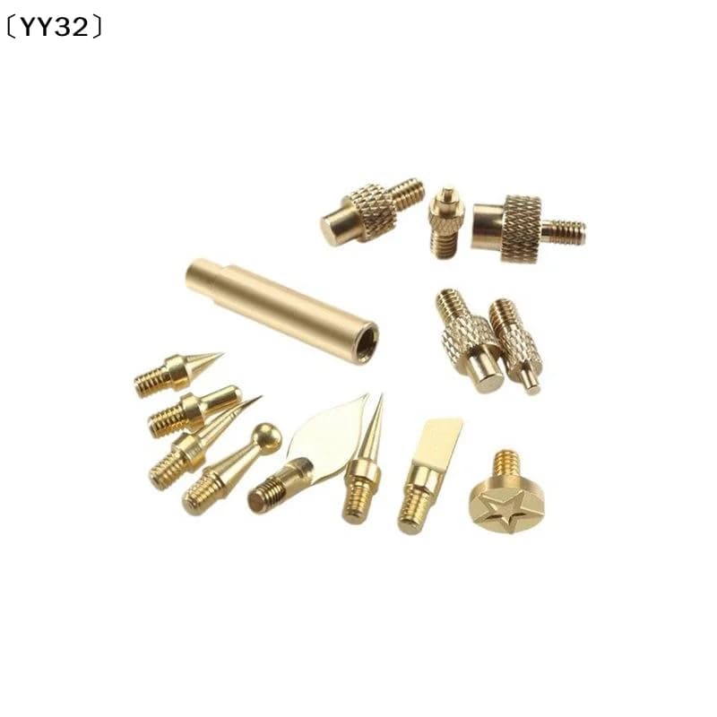 Set di 7/9/10 Pezzi Inserti Filettati a Caldo in Ottone M2 M3 M4 M5 M6 M8 per Saldatore a Punta in Ferro per Stampanti 3D in Plastica〔YY32〕