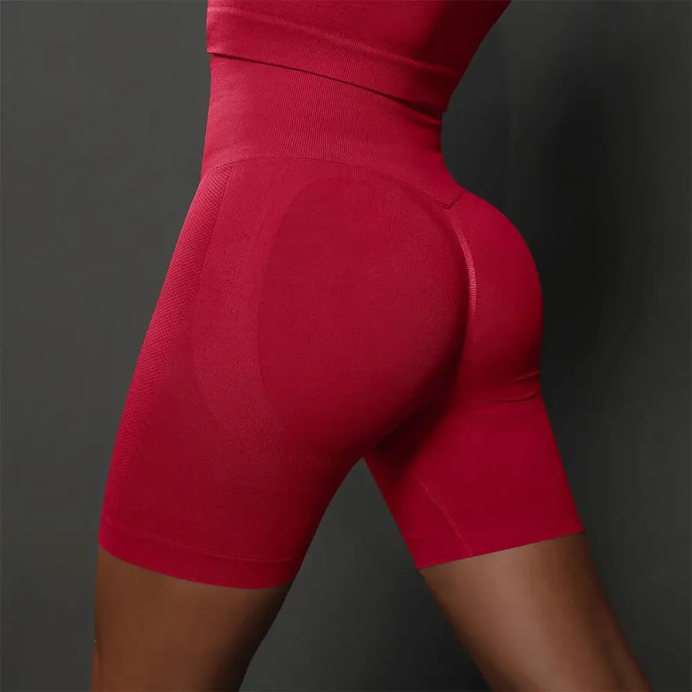 Seamless yoga shorts Women's gym workout shorts Scrunch Butt sports cycling pants push up high waist